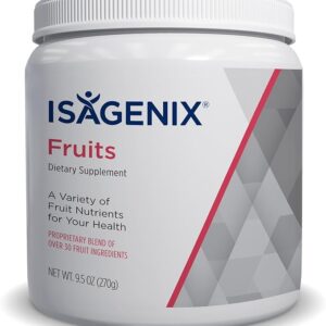 Isagenix Fruits | Phytonutrient & Superfruits Drink Mix | Health Support Supplement Powder with Apple, Acai Berry & Peach | 270g (30 Servings)
