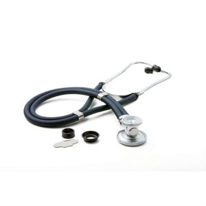 Hopkins Deluxe Sprague Stethoscope – Premium Medical Stethoscope with Enhanced Acoustics – Dual Head Chestpiece – Precision & Comfort for Doctors, Nurses & Students – Navy