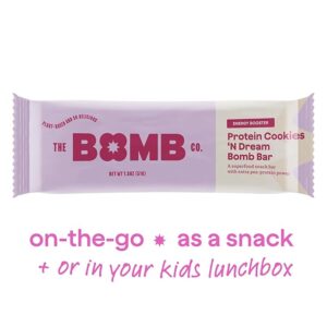 Blender Bombs Protein Bar – Cookies & Cream – 9 Pack – Plant-Based, Gluten-Free, Soy-Free, Dairy-Free, Non-GMO Snack Bars