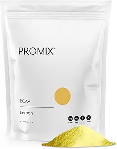 Promix BCAA Pre-Workout Energy Powder | Lemon Flavor | Plant-Based Branched Chain Amino Acids | Supports Lean Muscle Growth, Recovery & Endurance | Zero Fat, Sugar & Carbs