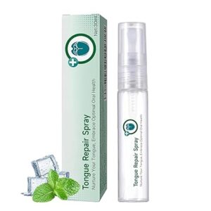 GlosShield Tongue Repair Spray – 30ml Oral Care Formula for Fresh Breath, Tongue Revitalization & Smooth Feel – Fast Relief for Irritation, Dentist Recommended