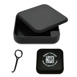 Kasse Invisalign Case by TÜL – Modern Retainer & Aligner Holder with QR Code Recovery – Magnetic Twist Open – 3D Printed in USA – Secure Travel Design + Remover Tool