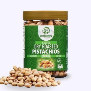 HASANZADE Turkish Siirt Pistachios in Shell – Salted & Roasted – 16.4 oz Resealable Jar – High Protein, High Fiber, Organic Vegan Healthy Snack for Adults & Kids